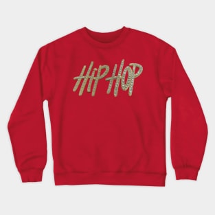 Golden Hip Hop Brooch Crewneck Sweatshirt